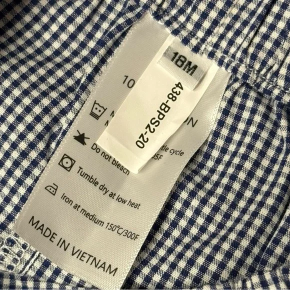 Eliza James Golf Appliqué Set 18M – Personalized “Jake” Shirt + Gingham Pants - Picture 8 of 9